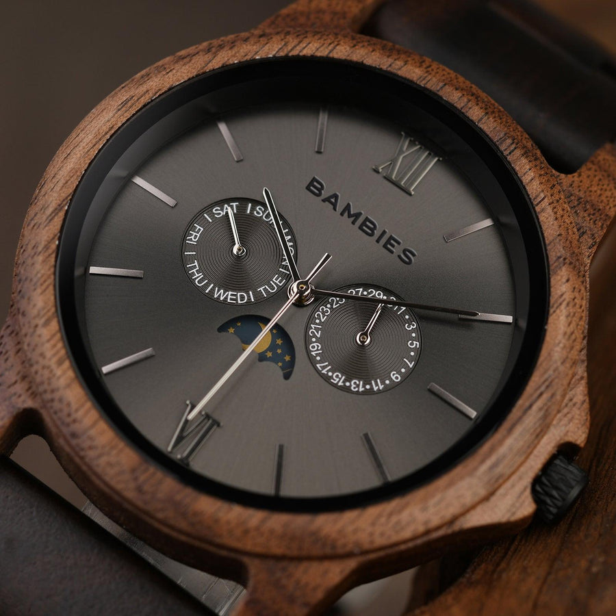 Elwood Wooden Watch For Men - Bambies