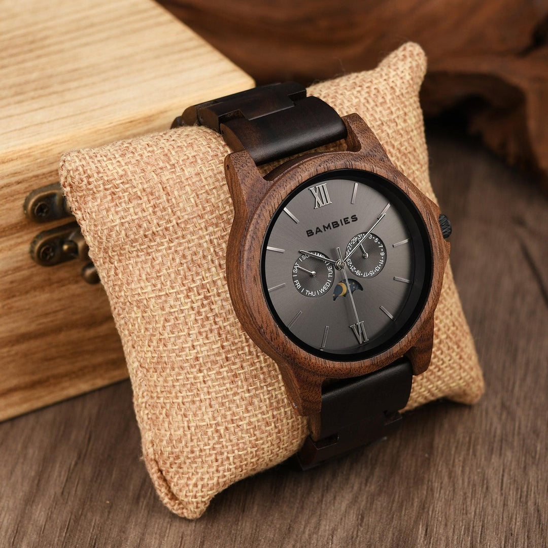 Elwood Wooden Watch For Men - Bambies