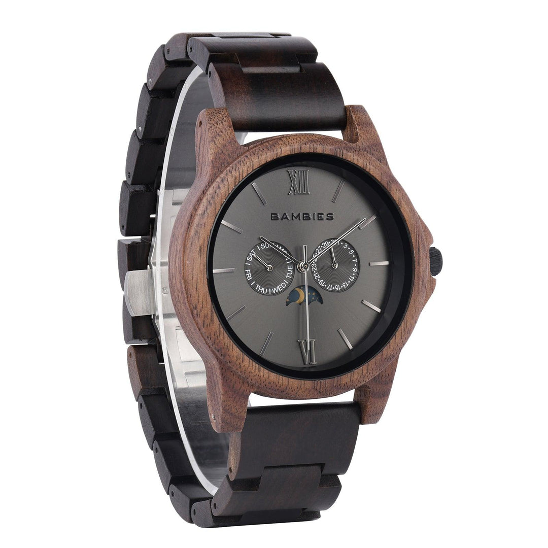 Elwood Wooden Watch For Men - Bambies