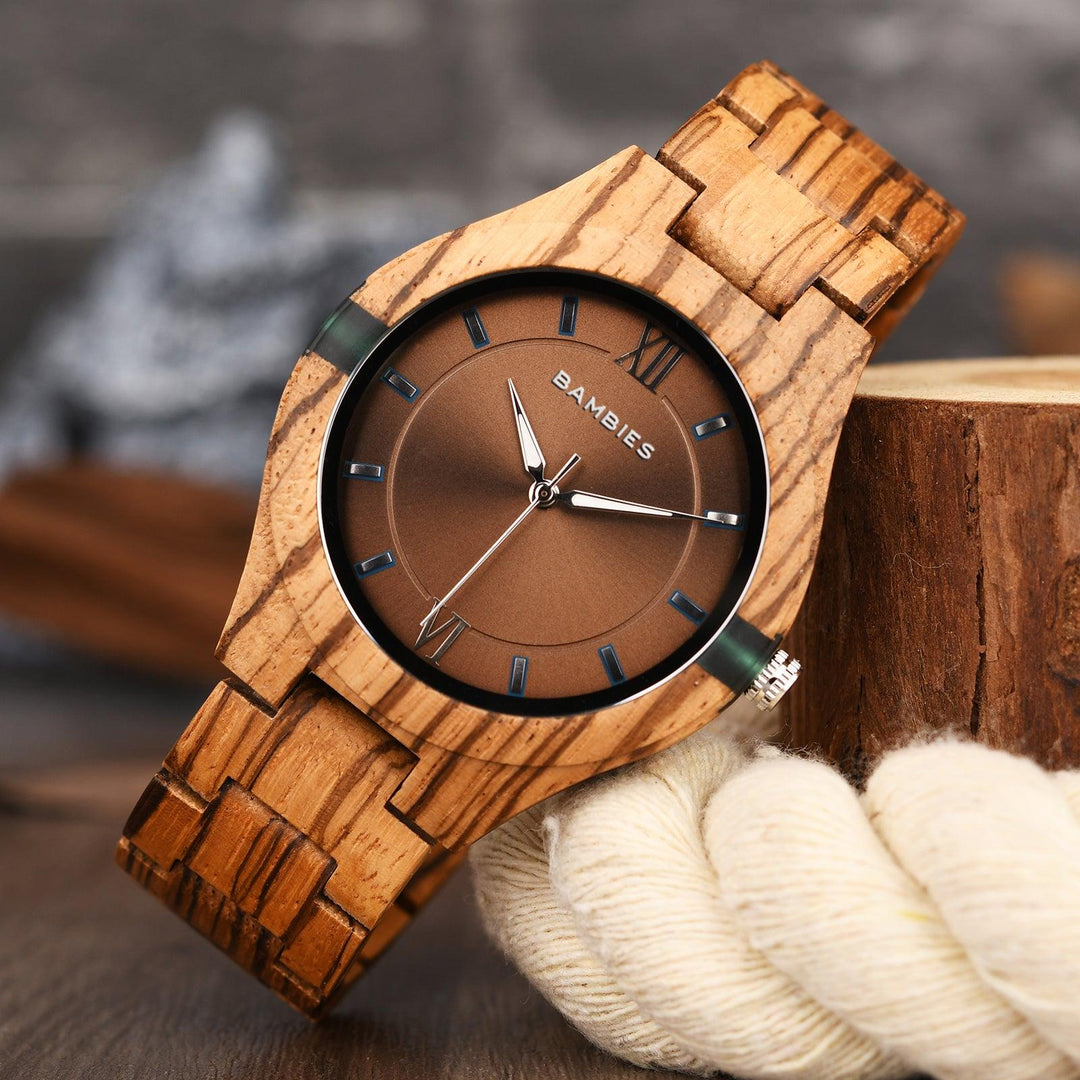 Manly Wooden Watch for Men - Bambies